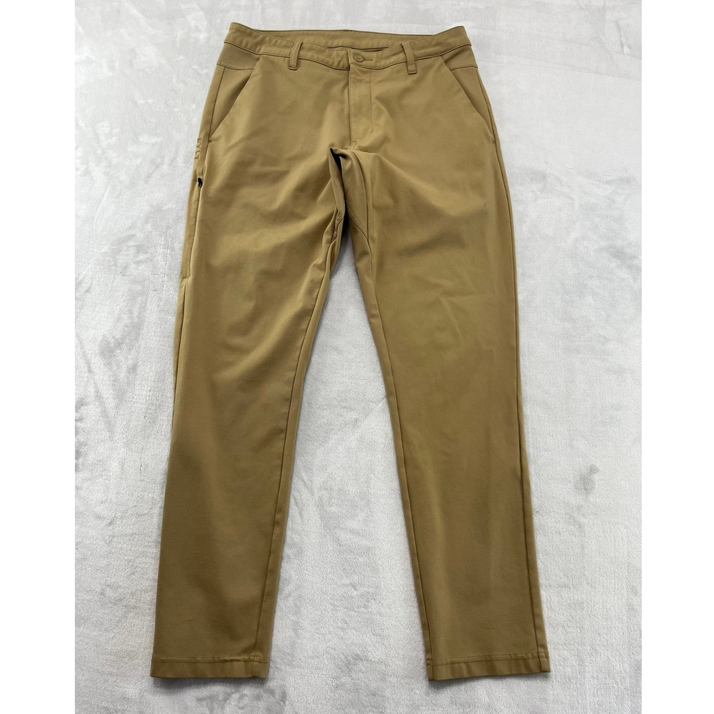 BYLT Everyday Pant 2.0 Men 34 Fit(30x29)Tan Slim Fit Khaki Chino Stretch Modern